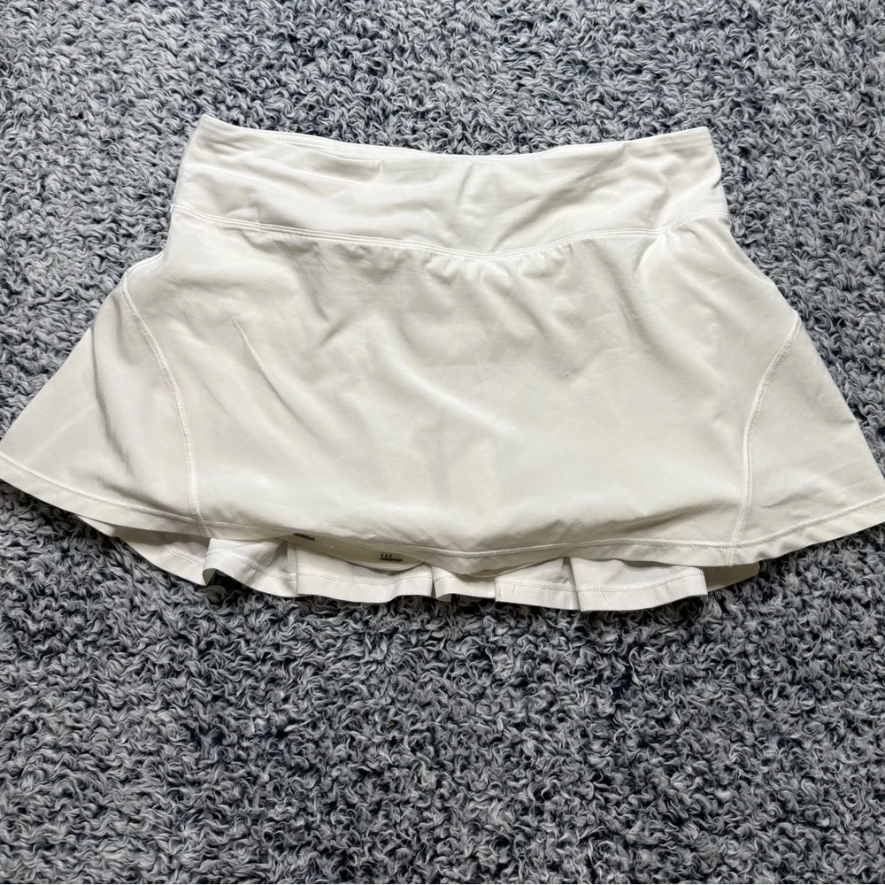 Lululemon Athletica White Tennis Skort